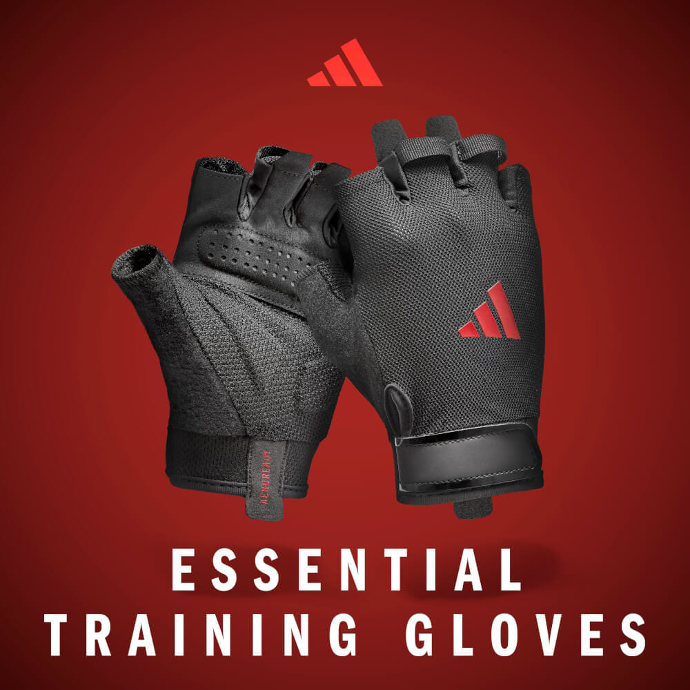 ถุงมือ Essential Training ADIDAS ADGB-15000RD สีแดง ไซส์ XS